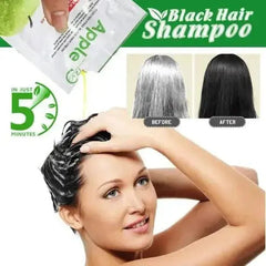 Apple Hair Color 500 ml Ammonia-Free Black Hair Color Cream – Natural-Looking Coverage with Nourishing Formula (Copy) - Black BuyMarto