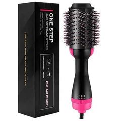 3-in-1 One Step Hot Air Brush Hair Dryer & Styler – Drying, Straightening & Volumizing Brush BuyMarto