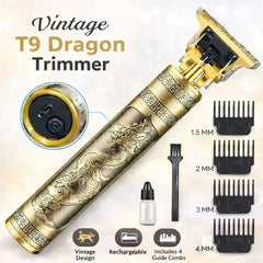 T9 Trimmer - Vintage T9 Gold Hair Trimmer - Premium Body Dragon Shape T9 Hair Trimmer Plastic Body BuyMarto