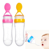Baby Spoon Feeder – 90ml Silicone Feeding Bottle for Infants & Toddlers