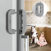 Child Safety Refrigerator Lock – Self Adhesive Fridge And Freezer Door Lock With Double Safety Button And Easy One Hand Operation openmarto