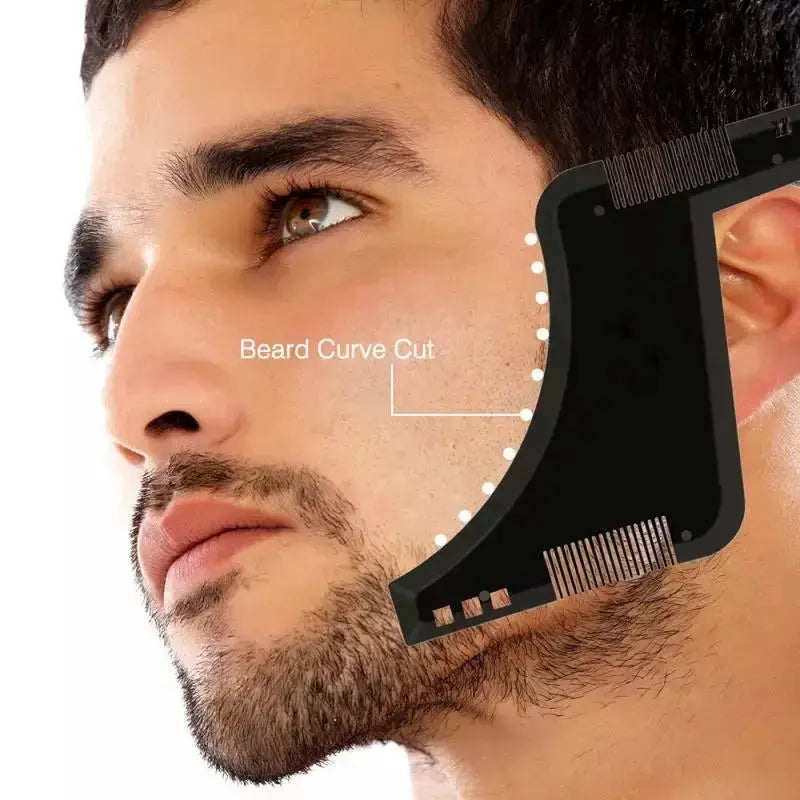 Beard Shaping Tool Template. Beard Shaper Tool Plus Comb BuyMarto