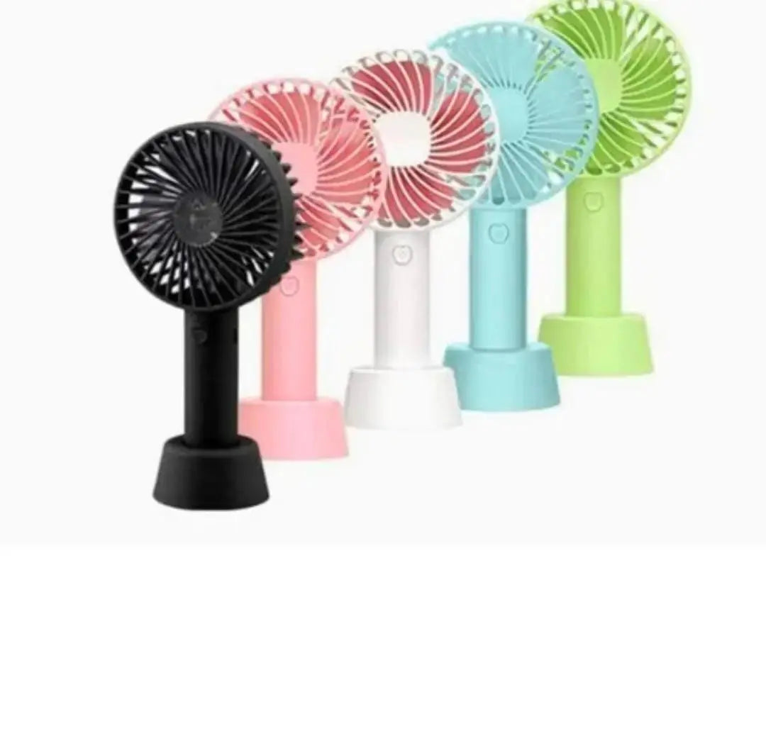 Portable USB Rechargeable Fan | Handheld 3 Speed Strong Wind Electric Small Mini Cooling Fan (random color) BuyMarto