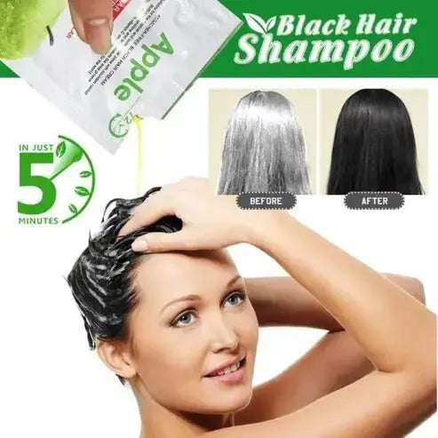 Apple Hair Color 500 ml Ammonia-Free Black Hair Color Cream – Natural-Looking Coverage with Nourishing Formula (Copy) - Black BuyMarto