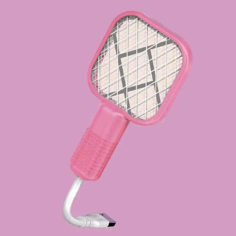 Mini USB Rechargeable Mosquito Racket with UV Light – Portable Electric Bug Zapper & Fly Swatter for Indoor/Outdoor Use, Home, Office, Travel & Camping BuyMarto