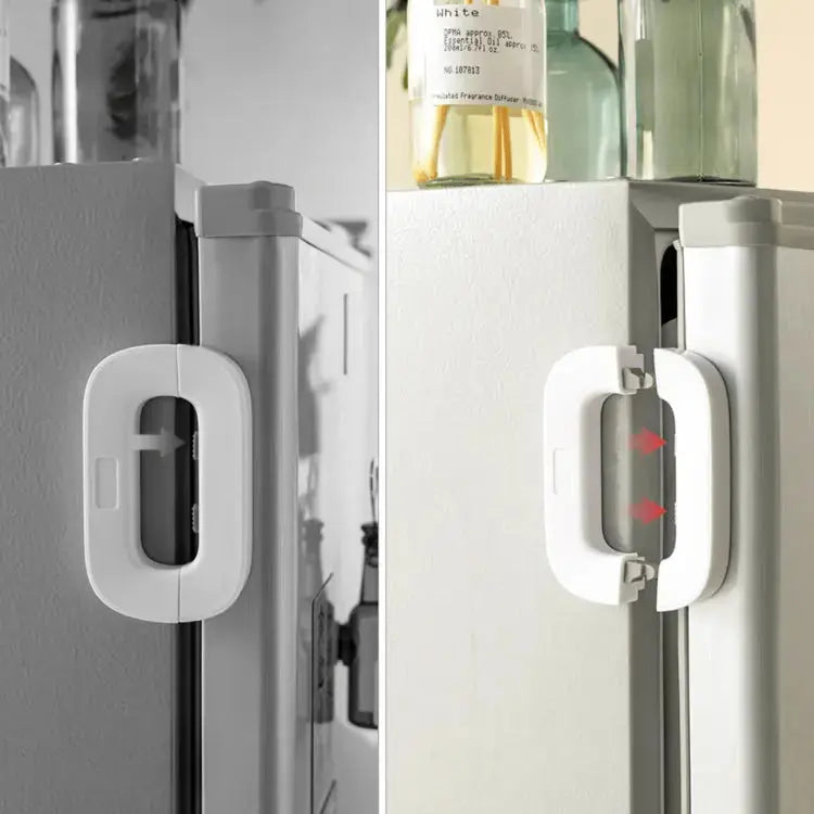 Child Safety Fridge Lock – Self Adhesive Baby Proof Lock for Refrigerator, Cabinets & Drawers | Strong, Easy Installation BuyMarto