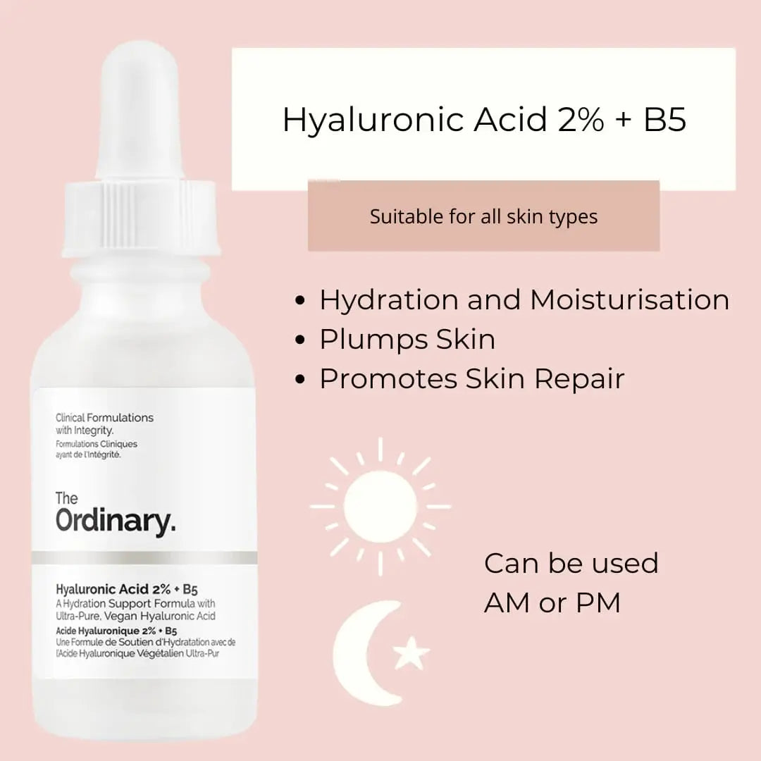 The Ordinary Hyaluronic Acid 2% + B5 Hydration Support Formula 30ml | Deep Skin Hydration Serum BuyMarto