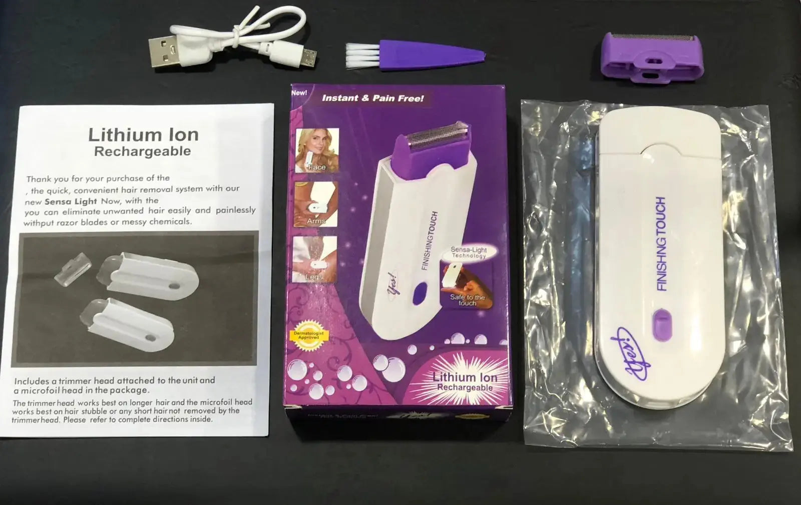 Rechargeable Yes Hair Remover Machine for Women – Finishing Touch Electric Hair Removal Tool for Smooth Skin BuyMarto