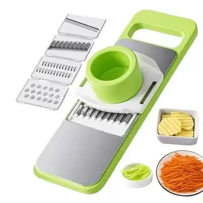 5in1 Vegetable Cutter | Multifunctional Stainless Steel Vegetable Cutter & Slicer | Kitchen Tool BuyMarto