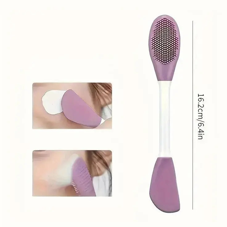 Silicone Facial Cleanser Brush (1 PCS) – Soft Face Cleaning & Exfoliating Brush | Deep Pore Cleansing Tool (Random Color) BuyMarto