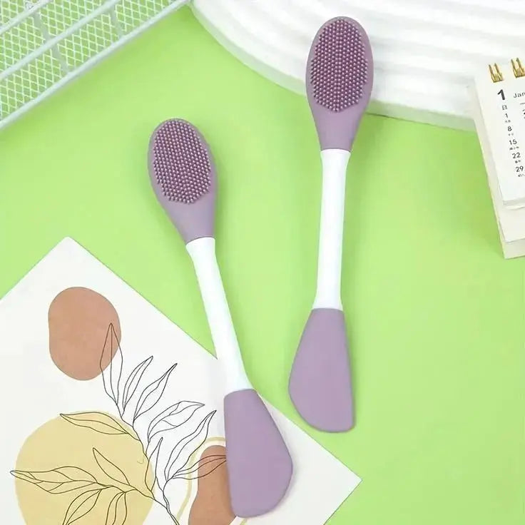 Silicone Facial Cleanser Brush (1 PCS) – Soft Face Cleaning & Exfoliating Brush | Deep Pore Cleansing Tool (Random Color) BuyMarto