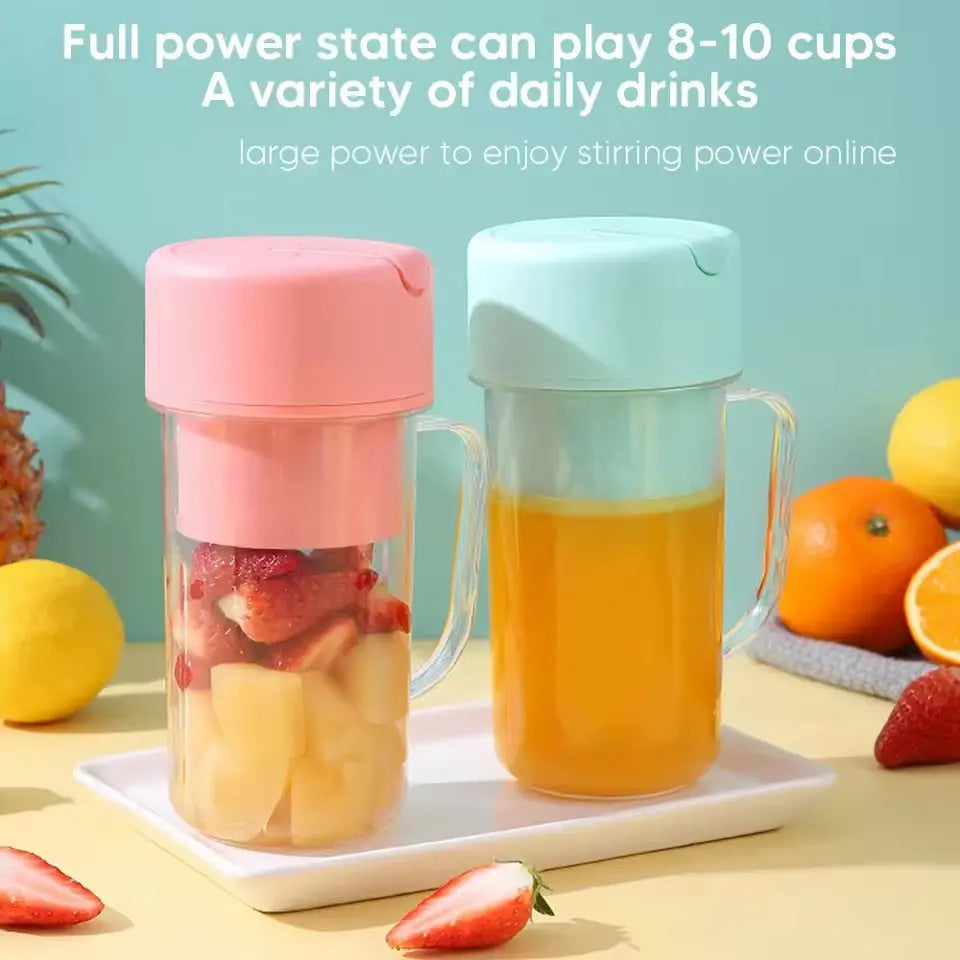 Professional Mini Juicer – Portable Blender & Smoothie Maker With Built-In Straw | Compact Fruit Extractor For Travel & Home Use openmarto
