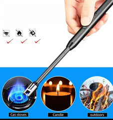 Windproof Electric USB Lighter – Rechargeable Flameless Lighter for Candles & Gas Stove OpenMarto