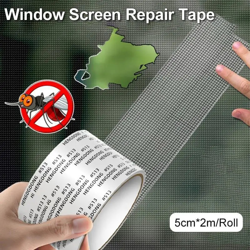 Window Mosquito Net Repair Tape – Self Adhesive Screen Patch Roll 5cm x 2m BuyMarto